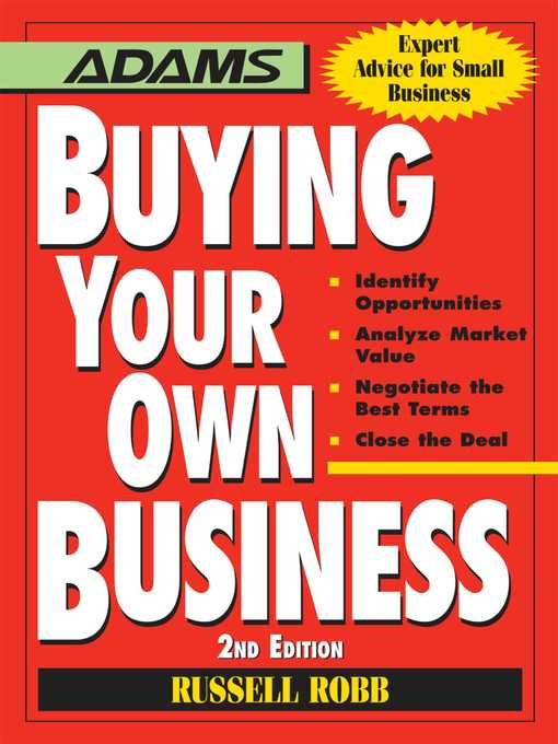 Title details for Buying Your Own Business by Russell Robb - Wait list